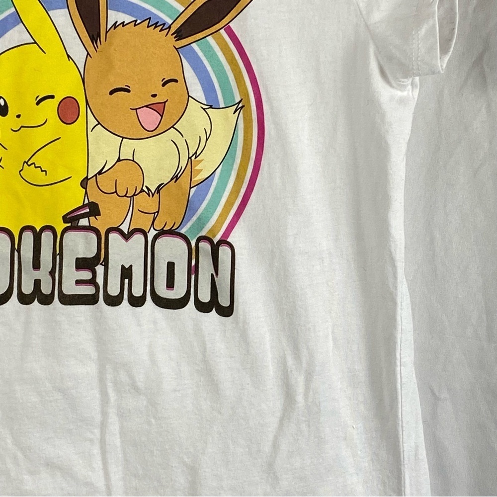 Pokemon Kids White T-Shirt Large 10/12 - Picture 14 of 16